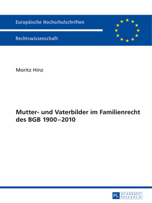 cover image of Mutter- und Vaterbilder im Familienrecht des BGB 1900–2010